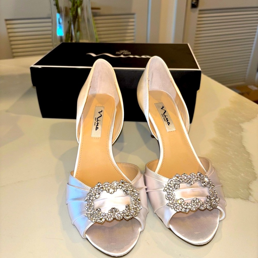 Nina Heels with Crystal Embellishment